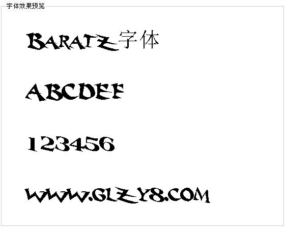 Baratz字体