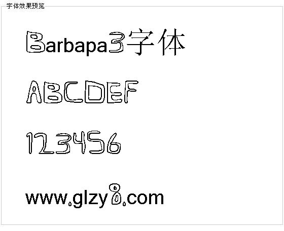 Barbapa3字体