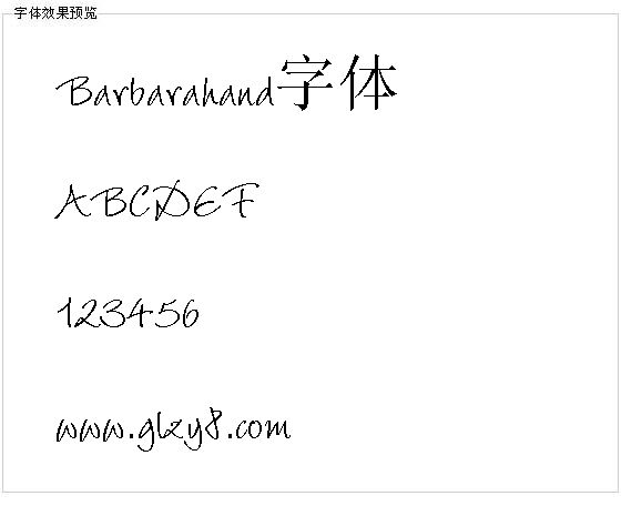 Barbarahand字体