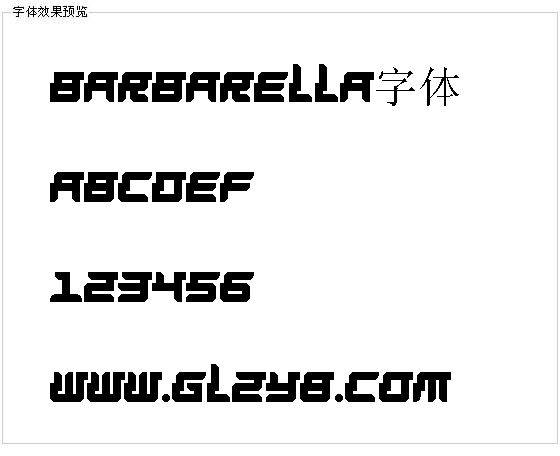 Barbarella字体