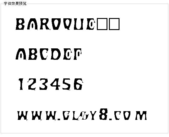 BAROQUE字体