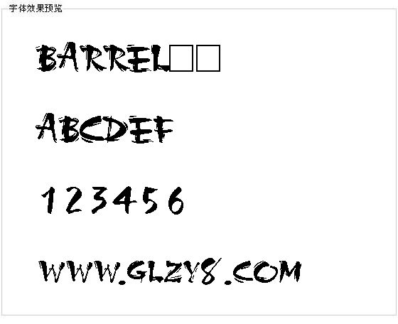 BARREL字体