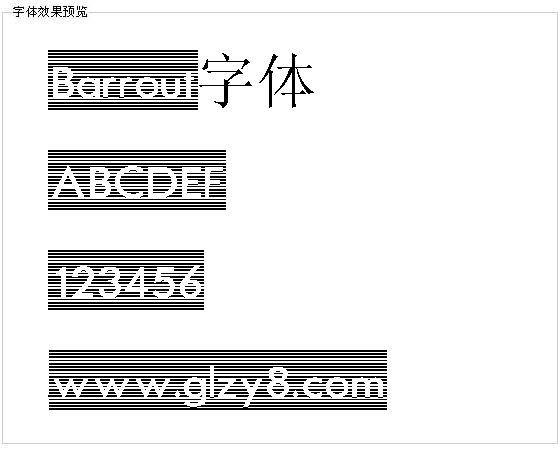 Barrout字体