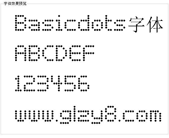 Basicdots字体