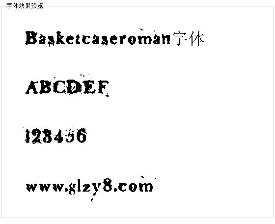 Basketcaseroman字体