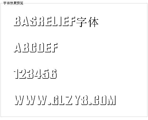 Basrelief字体