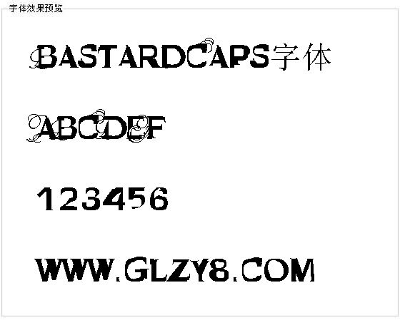 BastardCaps字体