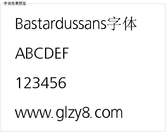 Bastardussans字体