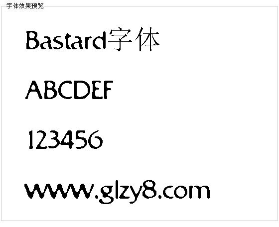 Bastard字体