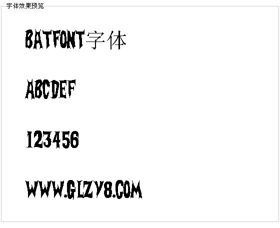 Batfont字体