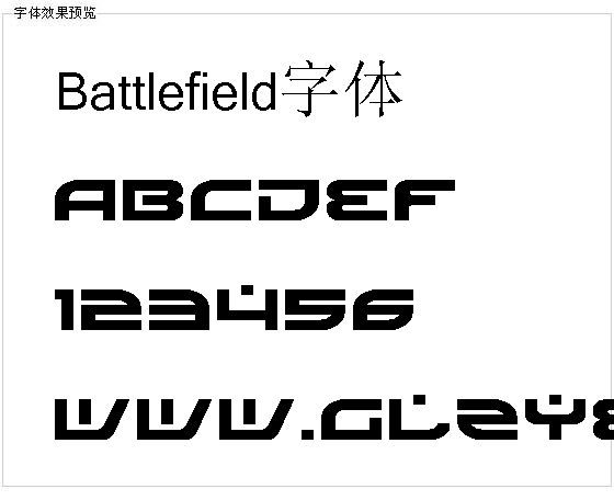 Battlefield字体