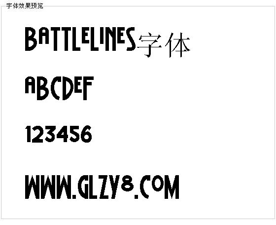 battlelines字体