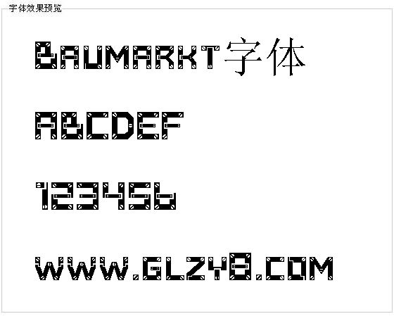 Baumarkt字体