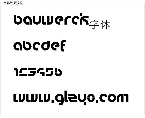 Bauwerck字体