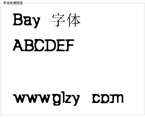 Bay6字体