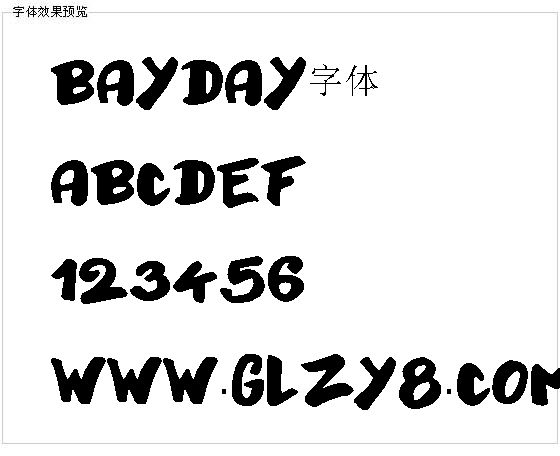 Bayday字体