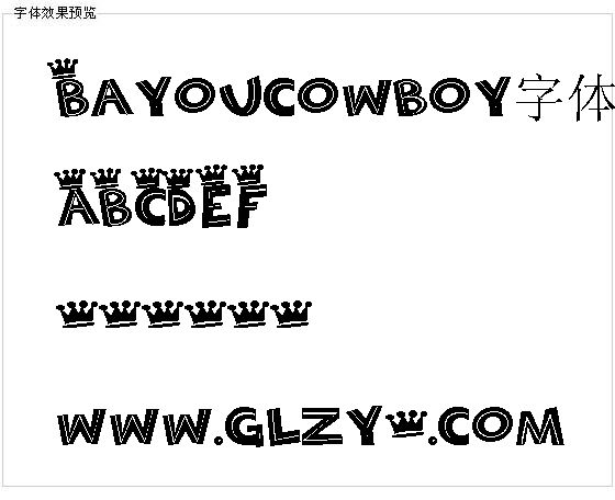 Bayoucowboy字体