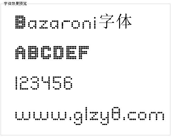 Bazaroni字体