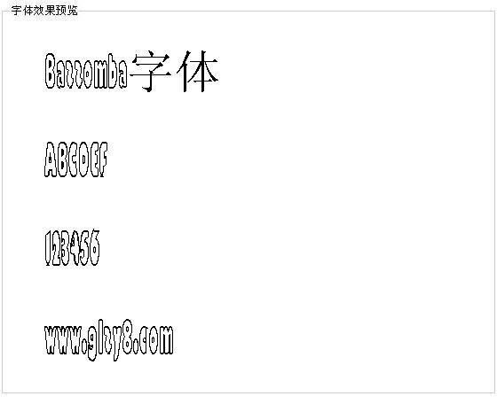 Bazzomba字体