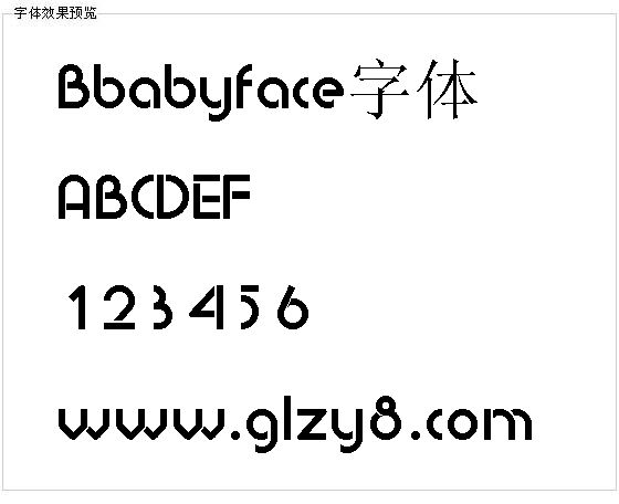 Bbabyface字体