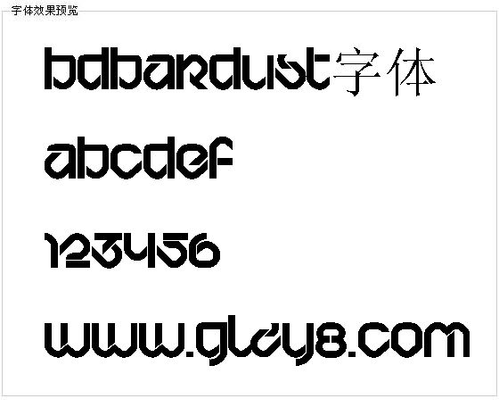 Bdbardust字体