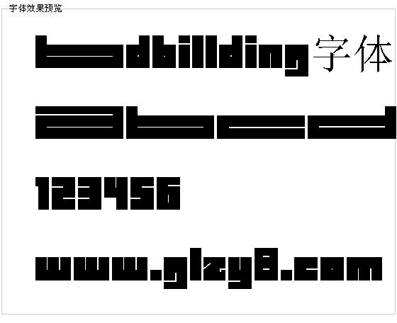 Bdbillding字体