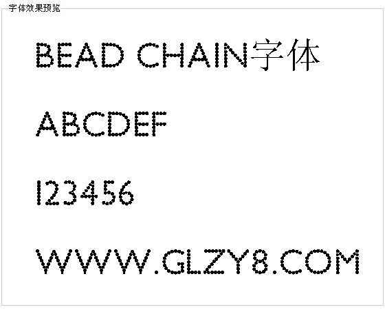 Bead Chain字体