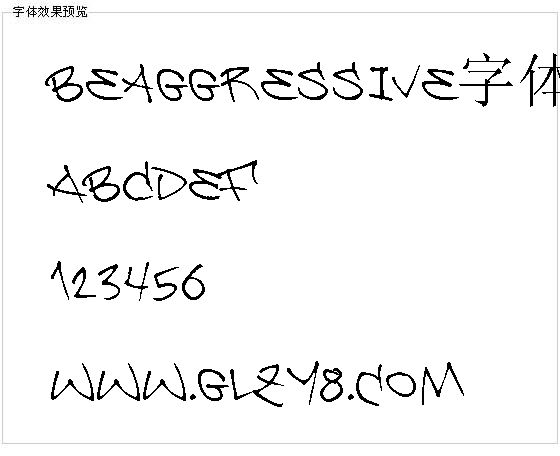Beaggressive字体