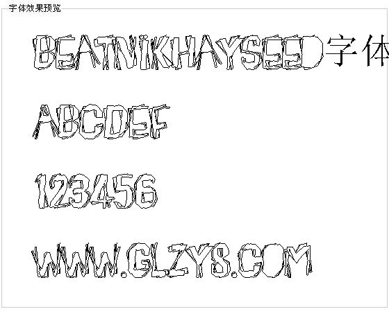 Beatnikhayseed字体