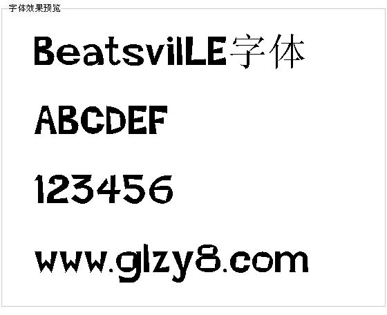 BeatsvilLE字体