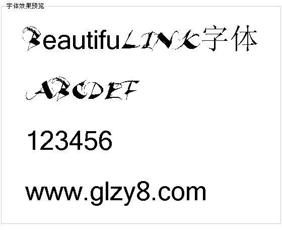 BeautifuLINK字体