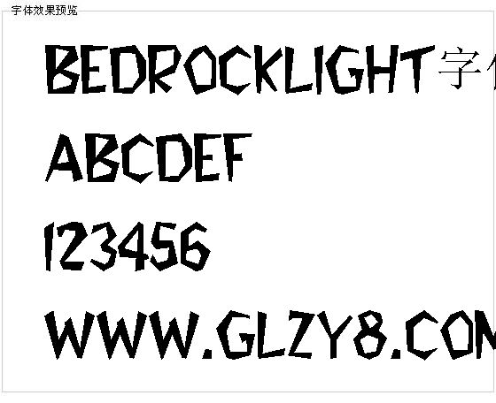 BedrockLIGHT字体