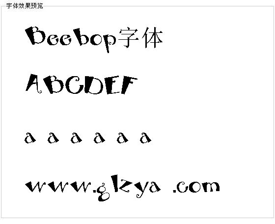 Beebop字体
