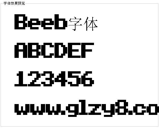 Beeb字体