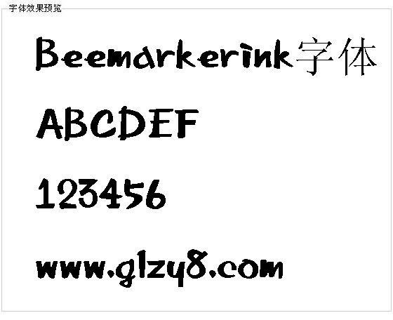 Beemarkerink字体