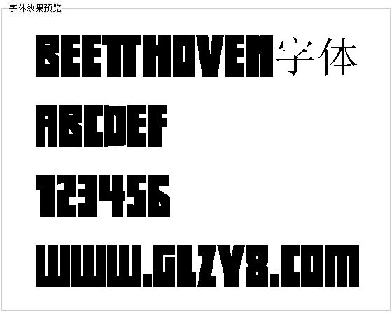 Beethoven字体