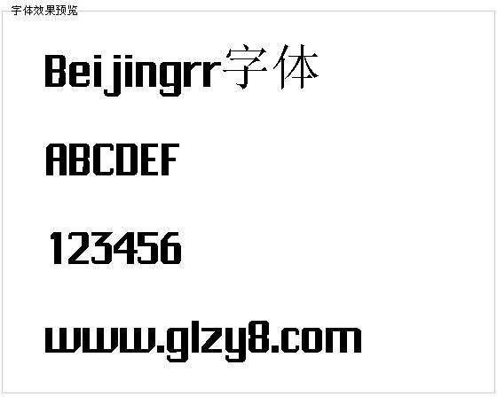 Beijingrr字体