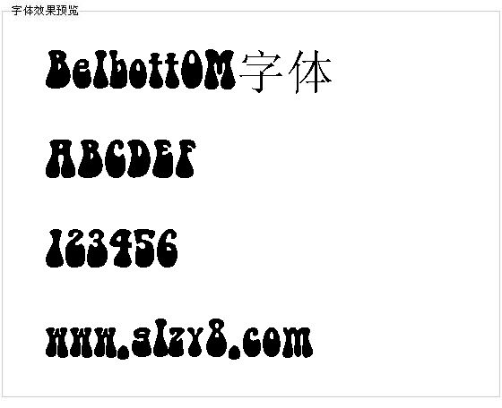 Belbott0M字体