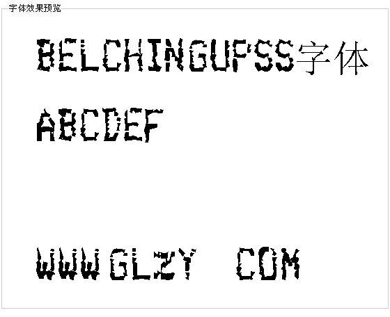 Belchingupss字体