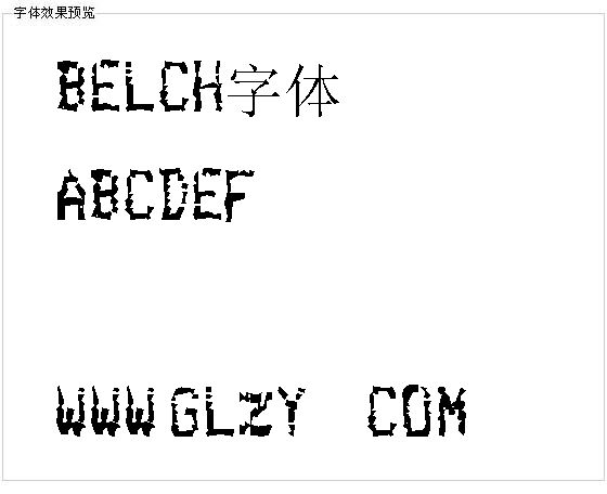 Belch字体