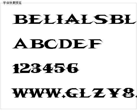 Belialsblade字体