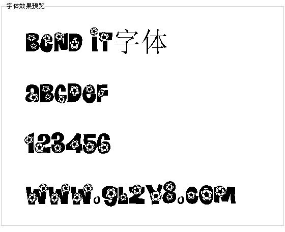 Bend It字体