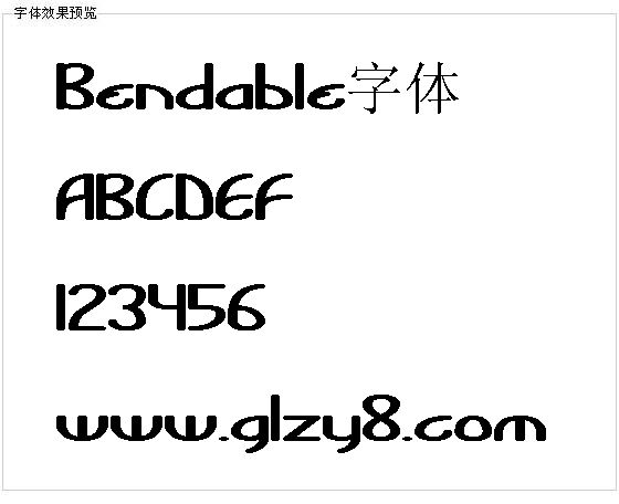 Bendable字体