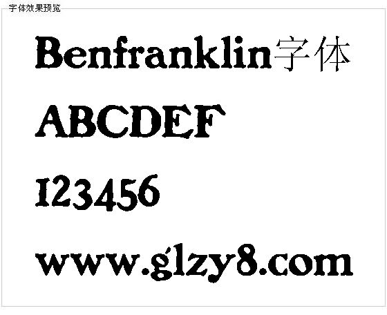 Benfranklin字体