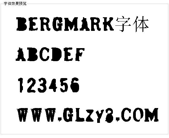 Bergmark字体