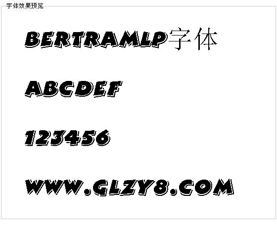 BertramLP字体