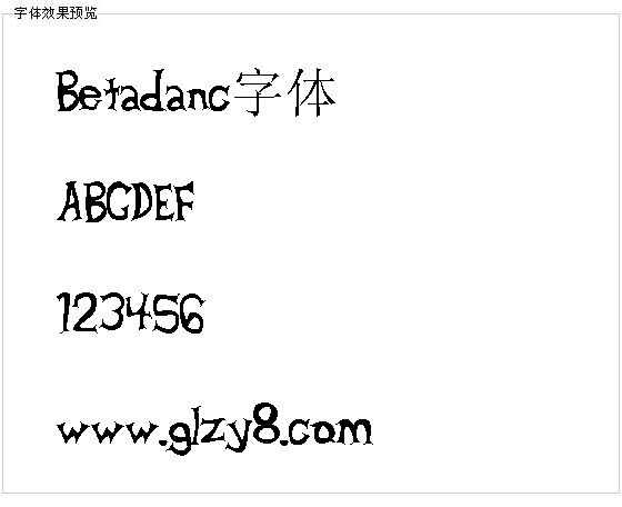 Betadanc字体