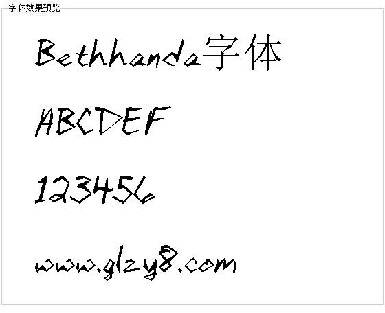 Bethhanda字体