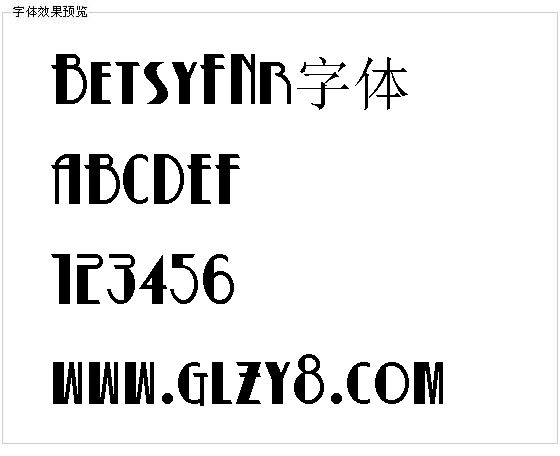 BetsyFNr字体