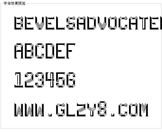 bevelsadvocatemono字体下载